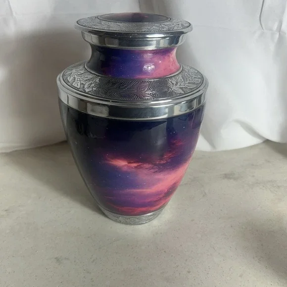 Cosmic Sky Adult Urn Blue/pink/purple